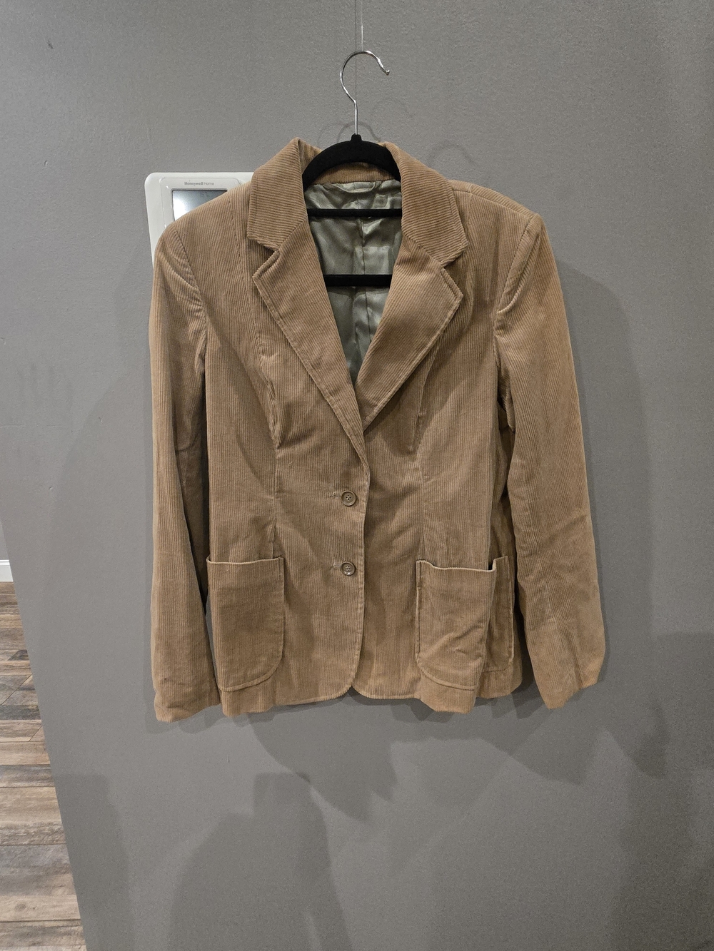 Corduroy Blazer Jacket in Tan
